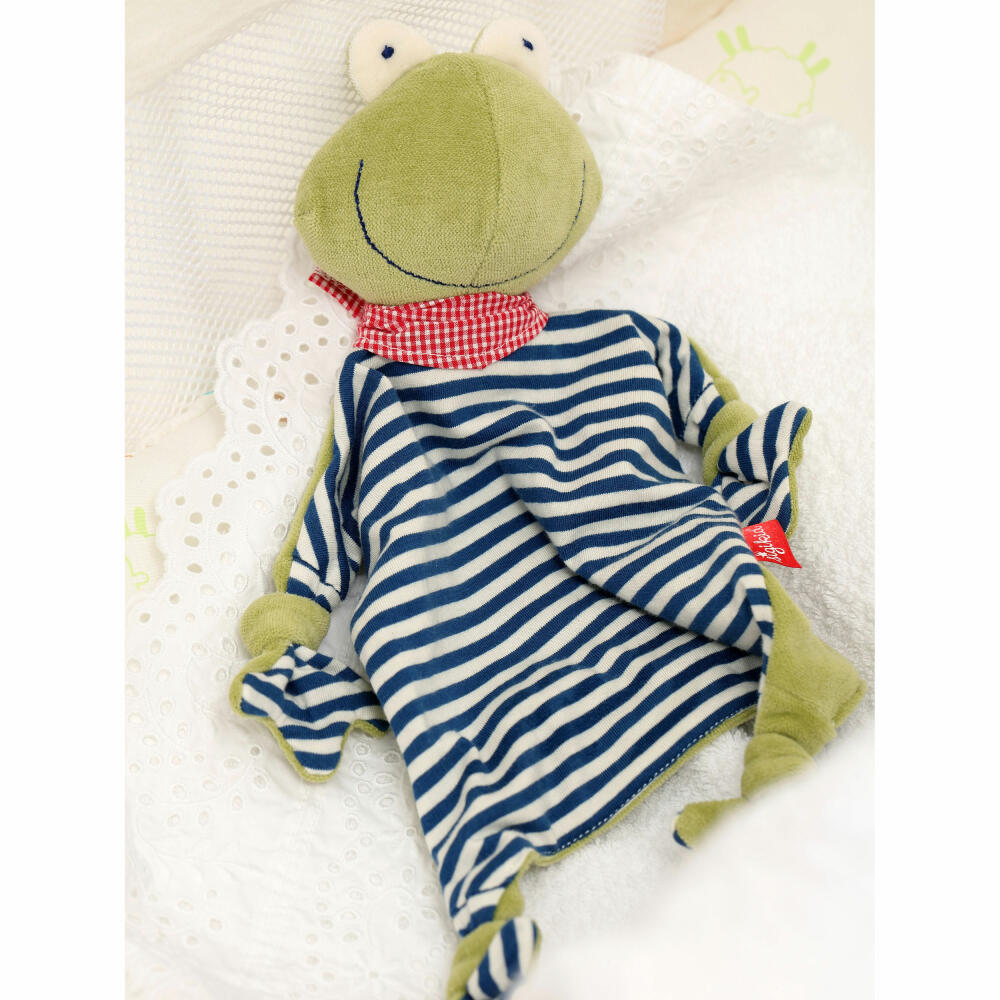 sigikid Green Collection Schnuffeltuch Frosch, Schmusetuch, Kuscheltuch, Babytuch, Schnuffel Tuch, Babyspielzeug, Baby Spielzeug, 41352