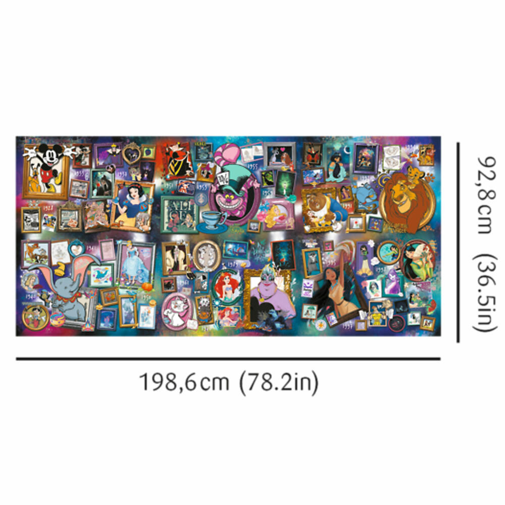 Trefl Puzzle UFT The Greatest Disney Collection, 9000 Teile, 198.5 x 92.8 cm, 81020
