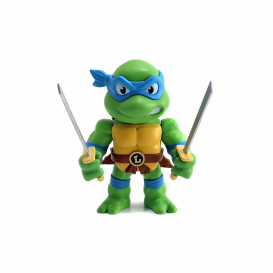 Jada Turtles 4 Leonardo Figur, mit Zubehör, Sammelfigur, Spielfigur, Spielzeug, Blau, 10 cm, 253283000