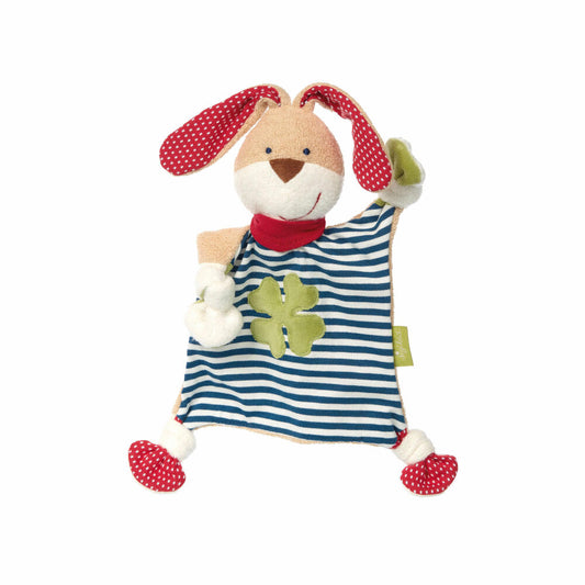 sigikid Green Collection Schnuffeltuch Hase, Schmusetuch, Kuscheltuch, Babytuch, Schnuffel Tuch, Babyspielzeug, Baby Spielzeug, kbA Baumwolle, Blau, 40504