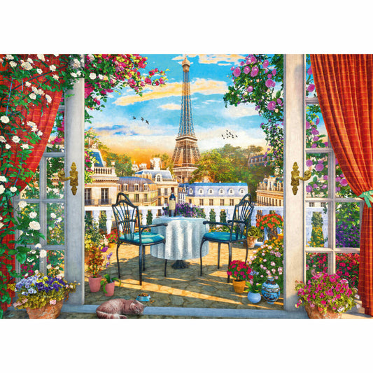 Schmidt Spiele Terrasse in Paris, Standard Puzzle, Erwachsenenpuzzle, 1000 Teile, 58976