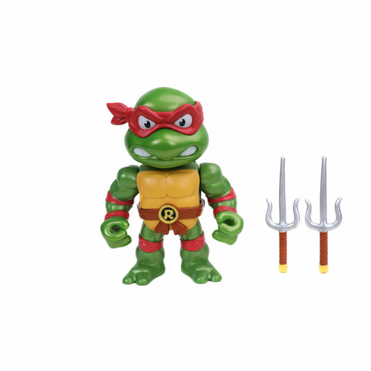 Jada Turtles 4 Raphael Figure, mit Zubehör, Sammelfigur, Spielfigur, Spielzeug, Rot, 10 cm, 253283001