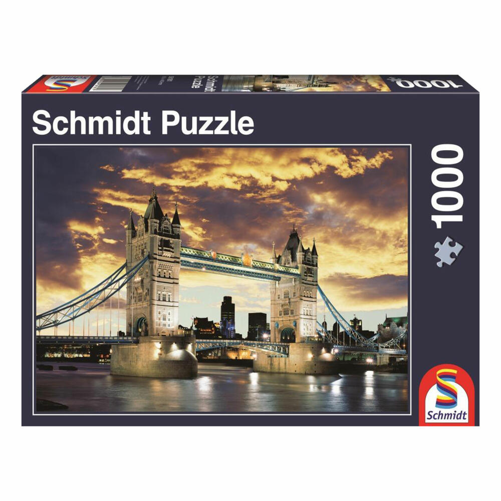 Schmidt Spiele Tower Bridge, London, Puzzle, Erwachsenenpuzzle, Standard, 1000 Teile, 58181