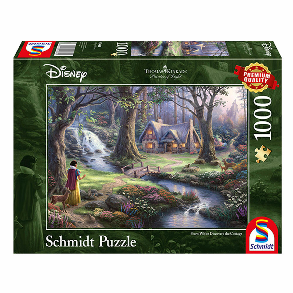 Schmidt Spiele Thomas Kinkade Disney Schneewittchen, 1000 Teile, Erwachsenenpuzzle, Puzzle, 59485