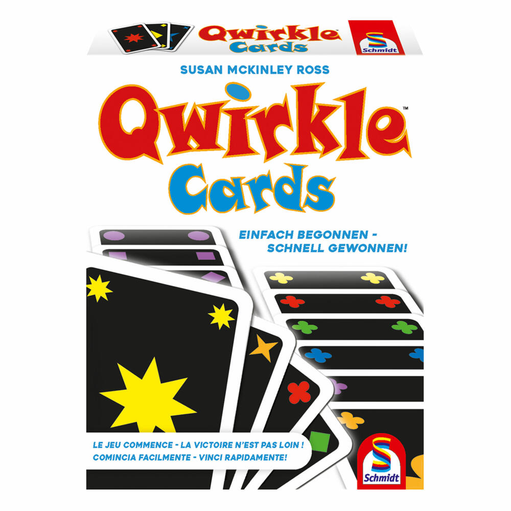 Schmidt Spiele Qwirkle Cards Familienkartenspiel, Kartenspiel, Karten, 2 bis 4 Spieler, 75034