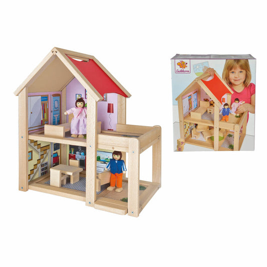 Eichhorn Puppenhaus, Holzspielzeug, Puppenfamilie, Puppen, Holzspielzeug, Spielen, Kinder, Holz, 100002501
