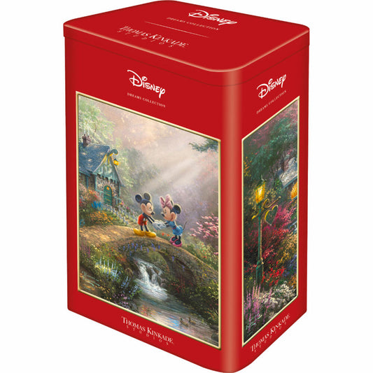 Schmidt Spiele Disney Mickey & Minnie, Thomas Kinkade, Puzzle, Erwachsenenpuzzle, Nostalgiedose, 500 Teile, 59928