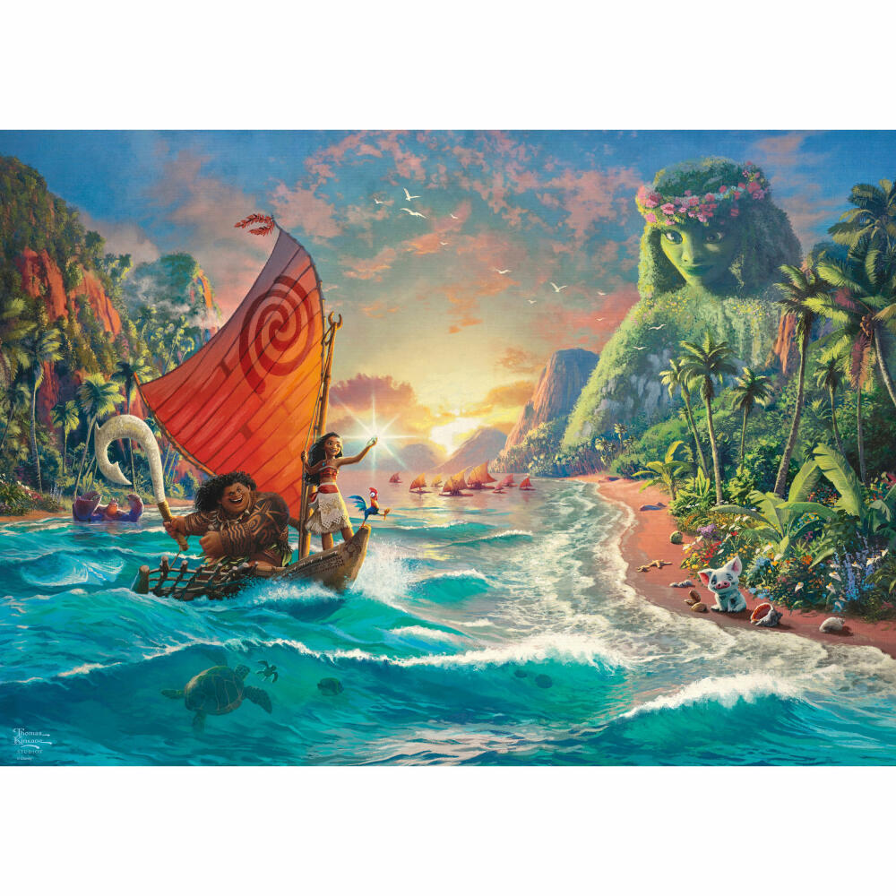 Schmidt Spiele Disney, Vaiana, Moana, Thomas Kinkade Disney, Erwachsenenpuzzle, Puzzle, ab 12 Jahre, 1000 Teile, 58030