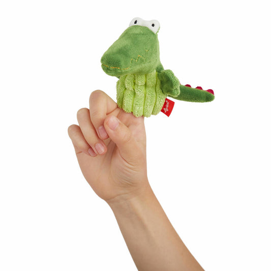 sigikid My Little Theatre Fingerpuppe Krokodil, Finger Puppe, Spielpuppe, Puppentheater, 43007