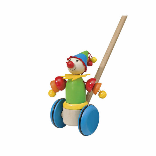 Selecta Spielzeug Smillo Schiebefigur, Schiebe Figur, Kleinkindspiel, Kleinkindspielzeug, Holz, 17 cm, 62034