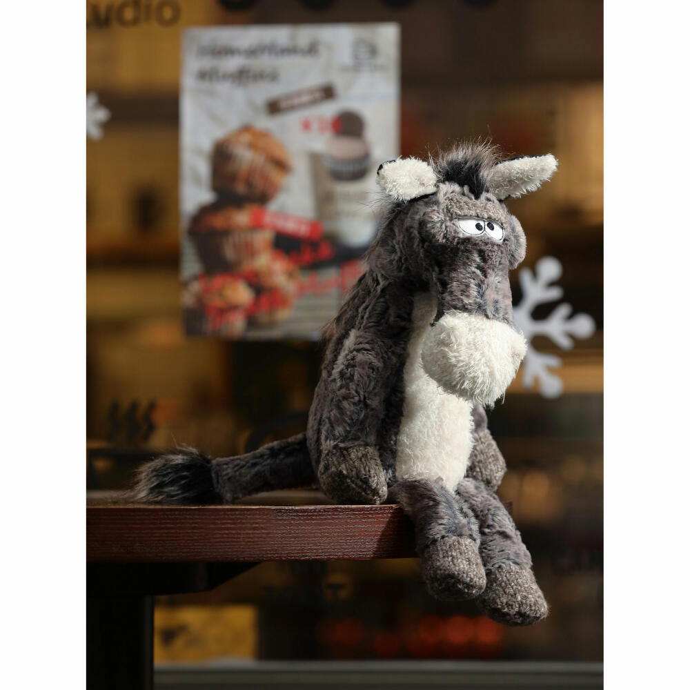 sigikid Beasts Esel Doodle Donkey, Kuscheltier, Plüschtier, Schmusetier, Kuschel Tier, Schlenker, Plüsch, H 38 cm, 38482