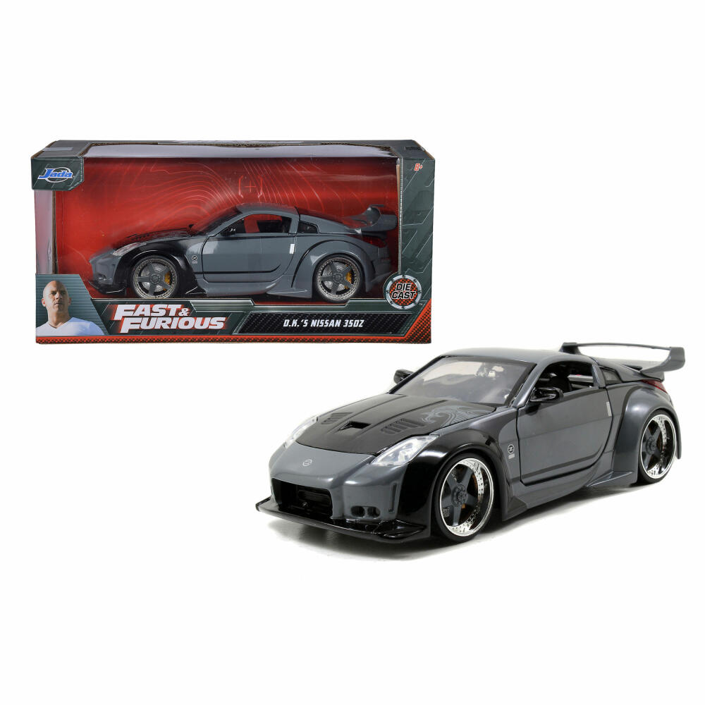 Jada Fast & Furious 2003 Nissan 350Z, Modellauto, Modell Auto, Modellfahrzeug, Maßstab 1:24, 253203006