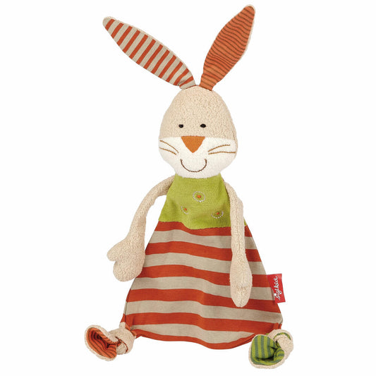 sigikid Green Collection Schnuffeltuch Hase Organic, Schmusetuch, Kuscheltuch, Babytuch, Schnuffel Tuch, Babyspielzeug, Baby Spielzeug, kbA-Baumwolle, 48921