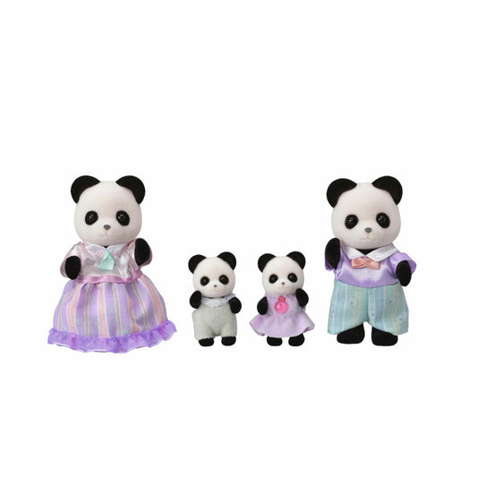 Sylvanian Families Panda Familie, Spielfigur, Spiel Figur, Mutter, Vater, Figuren, Familien, 5529