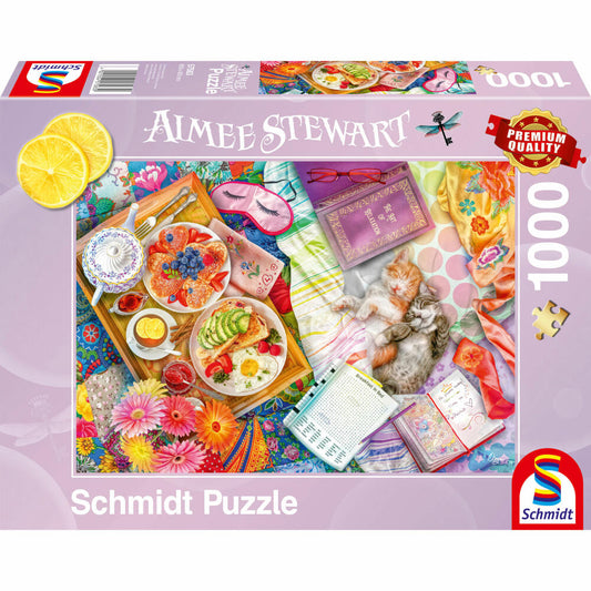 Schmidt Spiele Aufgetischt: Sonntagsfrühstück, Aimee Stewart, Erwachsenenpuzzle, Puzzle, ab 12 Jahre, 1000 Teile, 57583