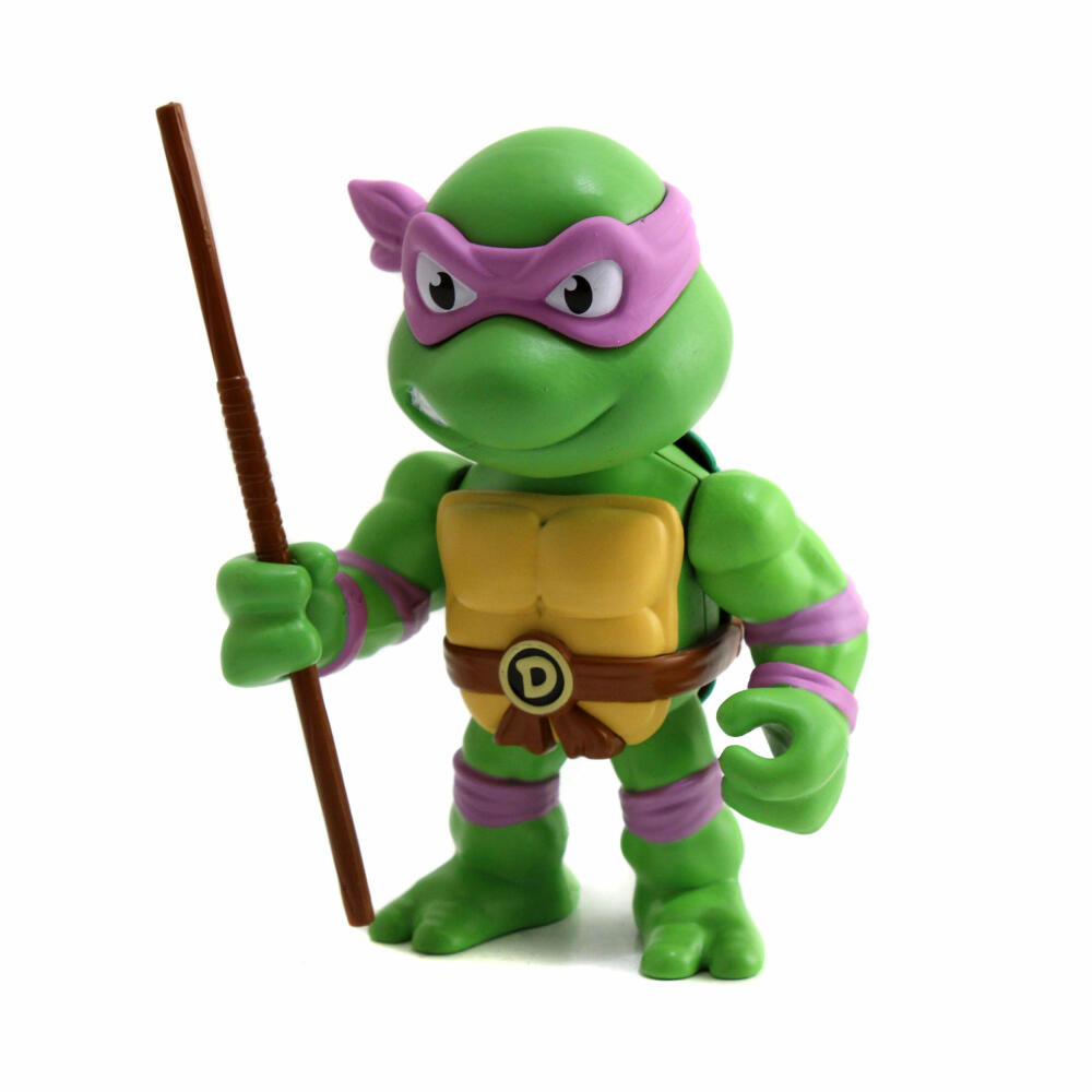 Jada Turtles 4 Donatello Figure, mit Zubehör, Sammelfigur, Spielfigur, Spielzeug, Violett, 10 cm, 253283003