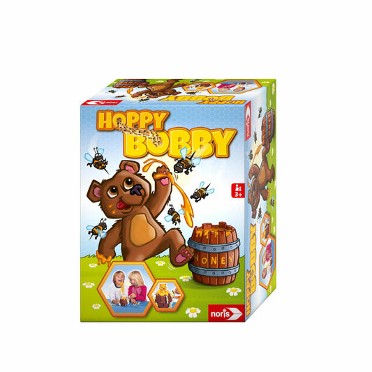 Noris Hoppy-Bobby Actionspiel, Kinderspiel, Familienspiel, Kinder Spiel, Spielzeug, ab 3 Jahren, 606061476