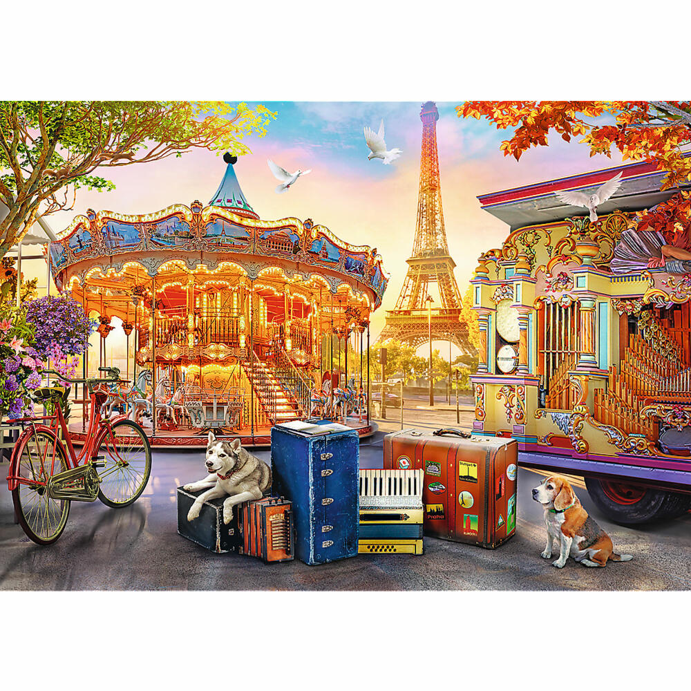 Trefl Puzzle Urlaub in Paris, Frankreich, 500 Teile, 48 x 34 cm, 37426