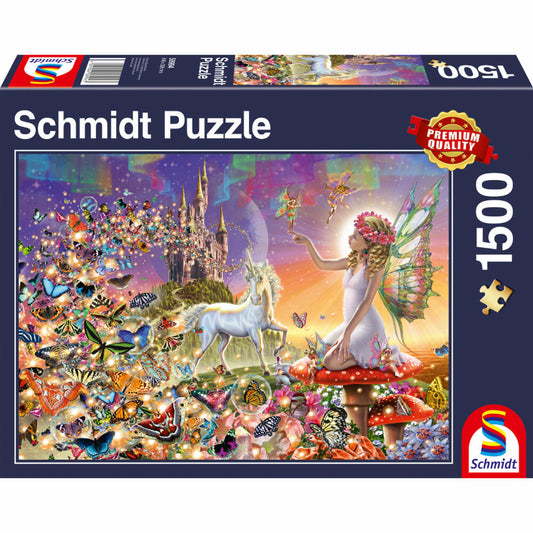 Schmidt Spiele Märchenhaftes Zauberland, Standard Puzzle, Erwachsenenpuzzle, 1500 Teile, 58994