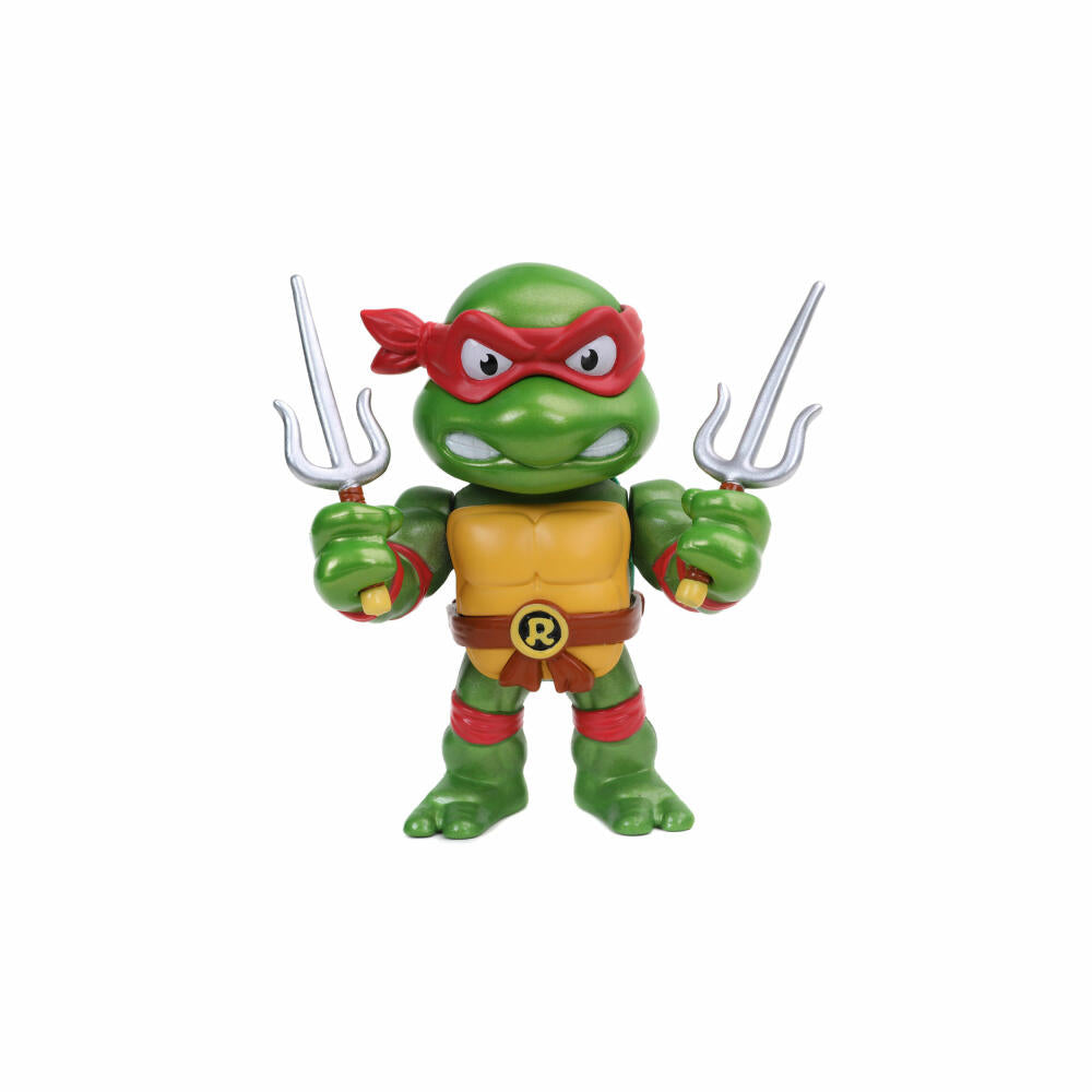 Jada Turtles 4 Raphael Figure, mit Zubehör, Sammelfigur, Spielfigur, Spielzeug, Rot, 10 cm, 253283001