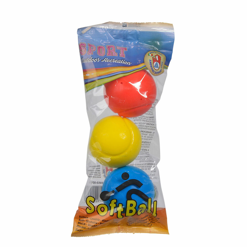 Androni Softbälle, 3er Set, Softball, Ball, Ersatzball, Softballtennis, Tennis, Spielzeug, 107354316