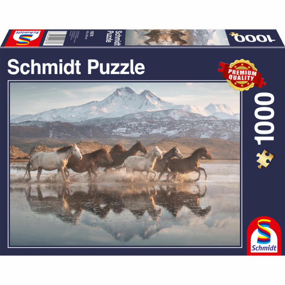 Schmidt Spiele Puzzle Pferde in Kappadokien, Erwachsenenpuzzle, Standard, 1000 Teile, 58376