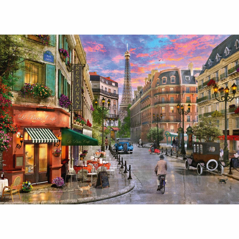 Schmidt Spiele Puzzle Straße zum Eiffelturm, Erwachsenenpuzzle, Standard, 1000 Teile, 58387