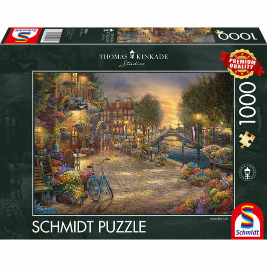 Schmidt Spiele Amsterdam, Thomas Kinkade, Puzzle, Erwachsenenpuzzle, 1000 Teile, 59917