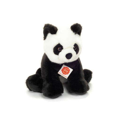 Teddy Hermann Panda sitzend, Plüschtier, Kuscheltier, Pandabär, Bär, Plüsch, Schwarz-Weiß, 25 cm, 924289