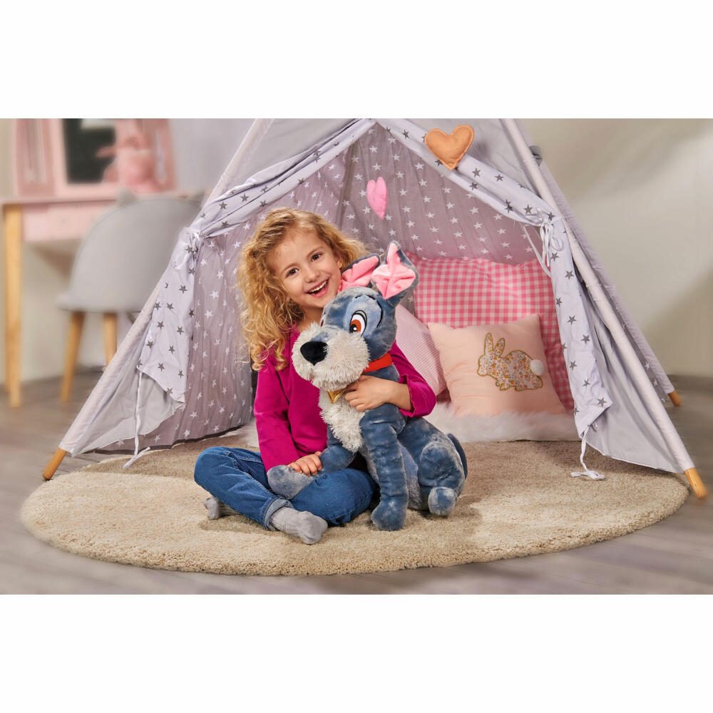 Simba Disney Klassik Plüsch Strolch, Kuscheltier, Plüschtier, Stofftier, Hund, Susi und Strolch, 45 cm, 6315876189