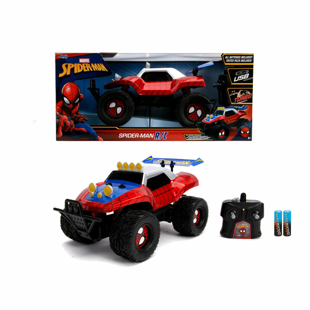 Jada Marvel Spider-Man RC Buggy 1:14, Ferngesteuertes Auto, Modellauto, Spielzeug, 253228000