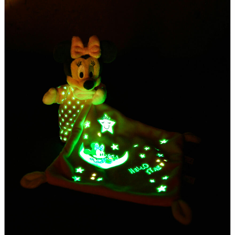 Simba Disney Minnie Glow In The Dark Schmusetuch Starry, Schnuffeltuch, Schmuse Tuch, Kuscheltier, 6315872505