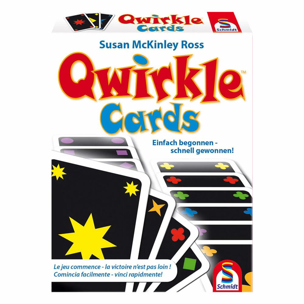 Schmidt Spiele Qwirkle Cards Familienkartenspiel, Kartenspiel, Karten, 2 bis 4 Spieler, 75034