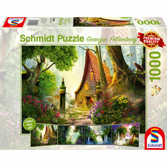 Schmidt Spiele Haus auf der Lichtung, Georgia Fellenberg, Puzzle, Erwachsenenpuzzle, 1000 Teile, 59909