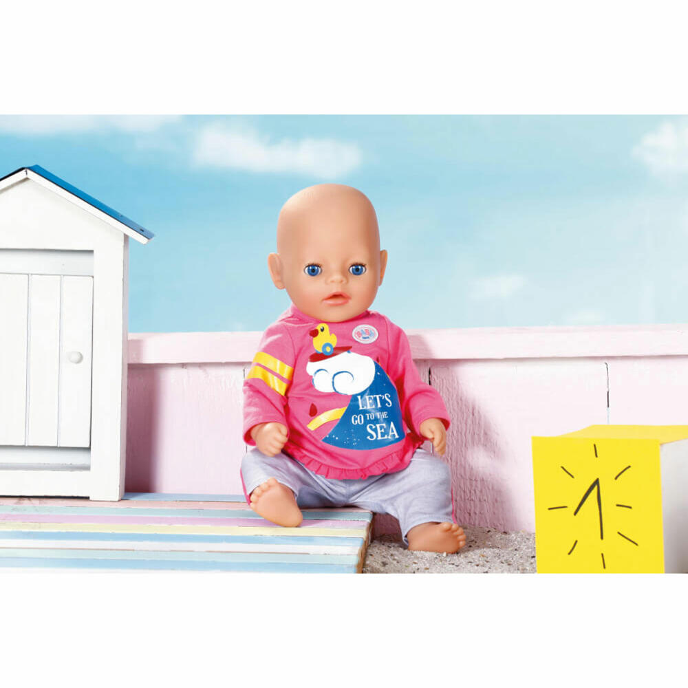 Zapf Creation BABY born Little Freizeit Outfit Pink, Puppenkleidung, Puppen Kleidung, 831892