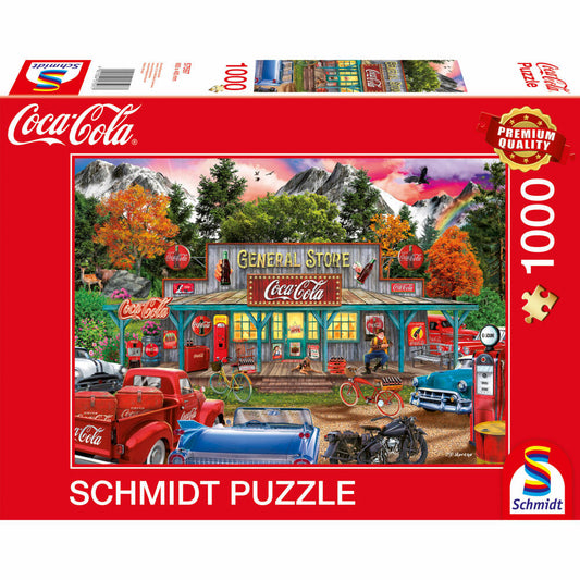 Schmidt Spiele Coca Cola - Store, Erwachsenenpuzzle, Puzzle, ab 12 Jahre, 1000 Teile, 57597