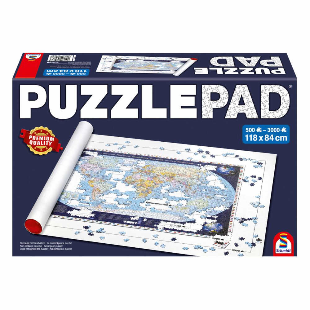 Schmidt Spiele Puzzle Pad, für Puzzles bis 3000 Teile, Puzzletransportrolle, Puzzlezubehör, 57988