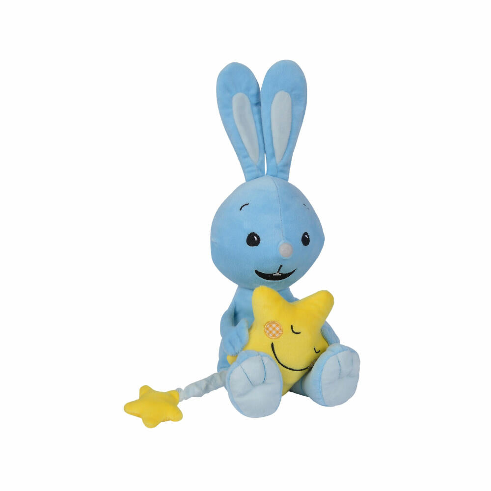 Simba KiKANiNCHEN Spieluhr, Musikuhr, Hase, Kuscheltier, Musik, Brahms Wiegenlied, Spielzeug, 35 cm, 109461012