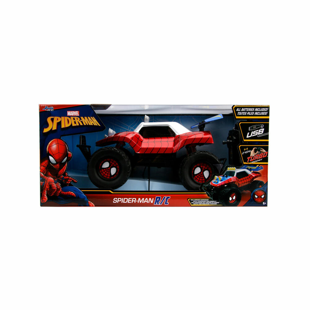 Jada Marvel Spider-Man RC Buggy 1:14, Ferngesteuertes Auto, Modellauto, Spielzeug, 253228000