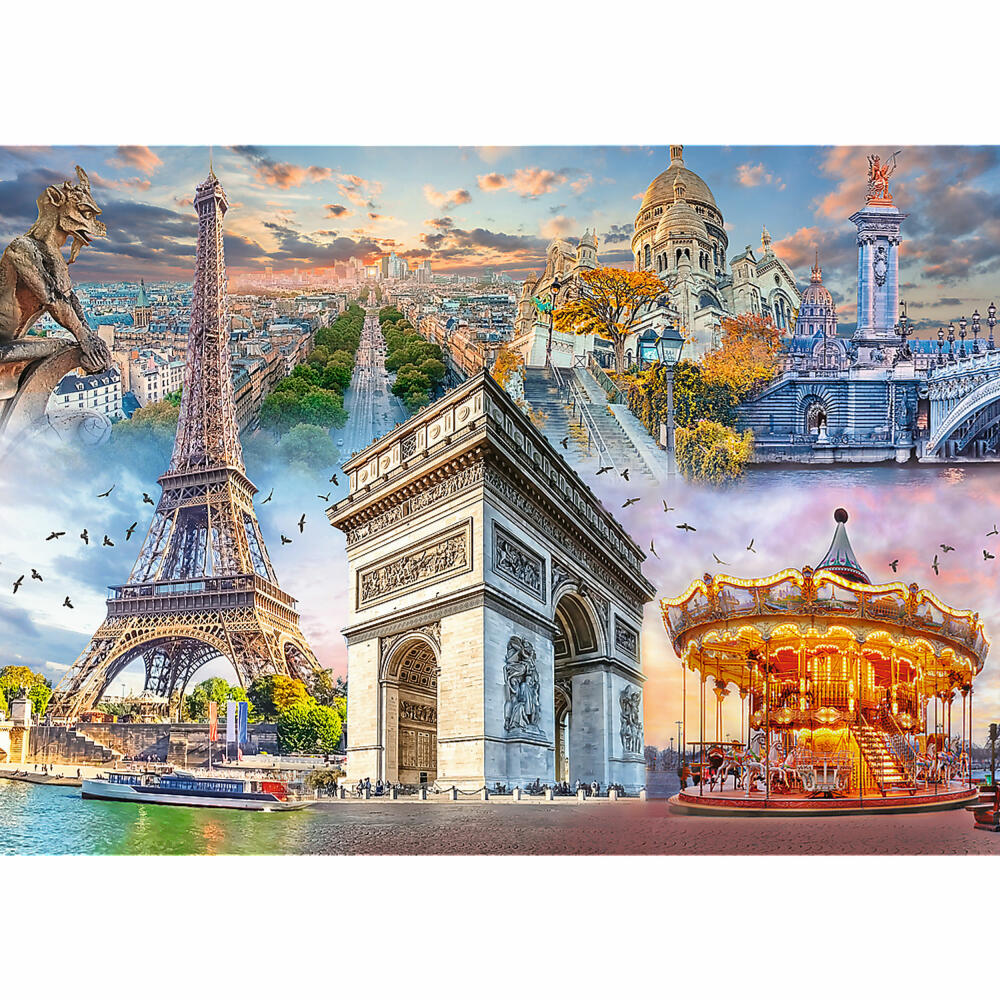 Trefl Puzzle Wochenende in Paris, Frankreich, 2000 Teile, 96.1 x 68.2 cm, 27125