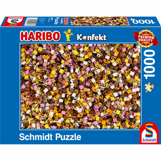 Schmidt Spiele Haribo Konfekt, Puzzle, Erwachsenenpuzzle, 1000 Teile, 59971