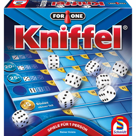 Schmidt Spiele For One Kniffel, Würfelspiel, Ein-Personen-Spiel, ab 8 Jahren, 49432