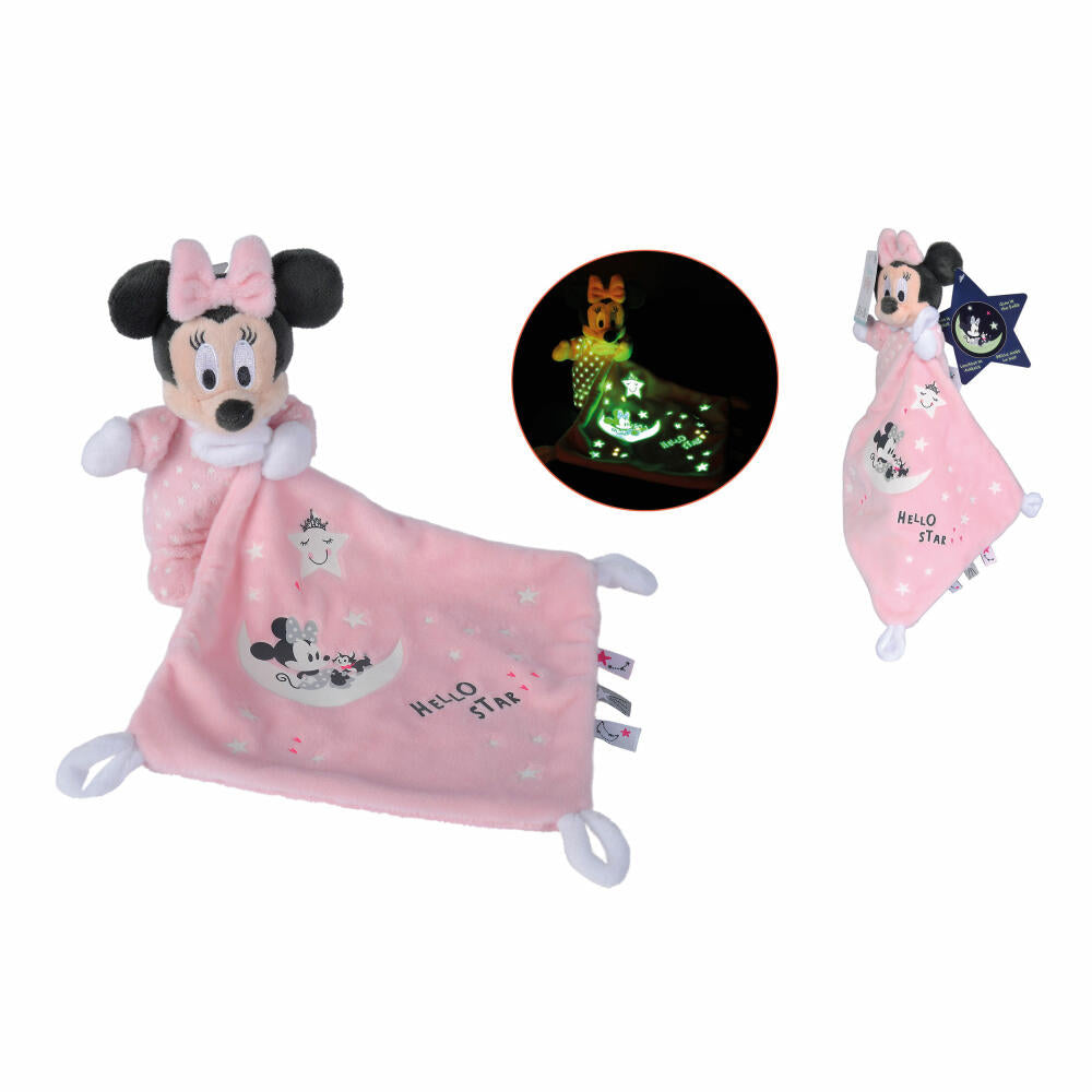 Simba Disney Minnie Glow In The Dark Schmusetuch Starry, Schnuffeltuch, Schmuse Tuch, Kuscheltier, 6315872505