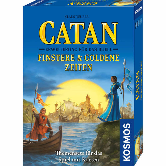 KOSMOS Catan Erweiterung zu Das Duell Finstere & Goldene Zeiten, Strategiespiel, Kartenspiel, Strategie Spiel, ab 10 Jahren, 680602