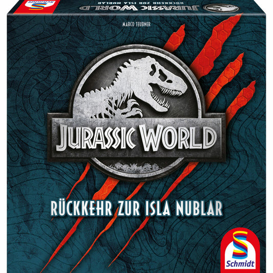 Schmidt Spiele Jurassic World Rückkehr nach Isla Nubar, Brettspiel, Familienspiel, Gesellschaftsspiel, 49389