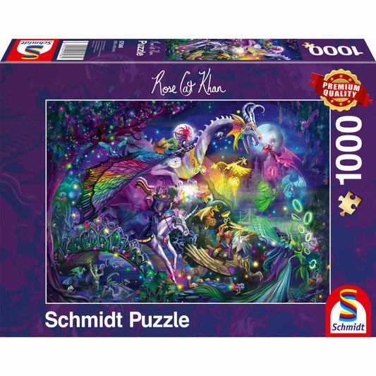 Schmidt Spiele Sommernachtszirkus, Rose Cat Khan, Erwachsenenpuzzle, Puzzle, ab 12 Jahre, 1000 Teile, 57586