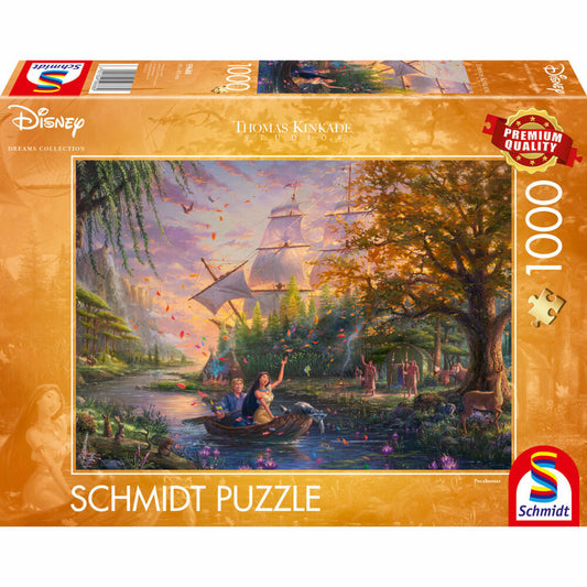 Schmidt Spiele Disney Pocahontas, Thomas Kinkade, Puzzle, Erwachsenenpuzzle, 1000 Teile, 59688