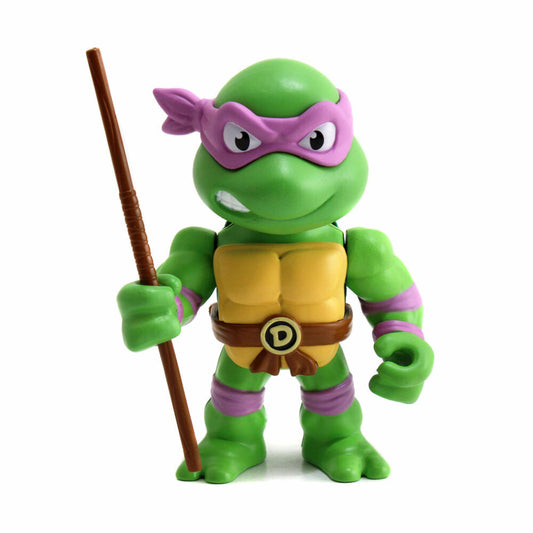 Jada Turtles 4 Donatello Figure, mit Zubehör, Sammelfigur, Spielfigur, Spielzeug, Violett, 10 cm, 253283003