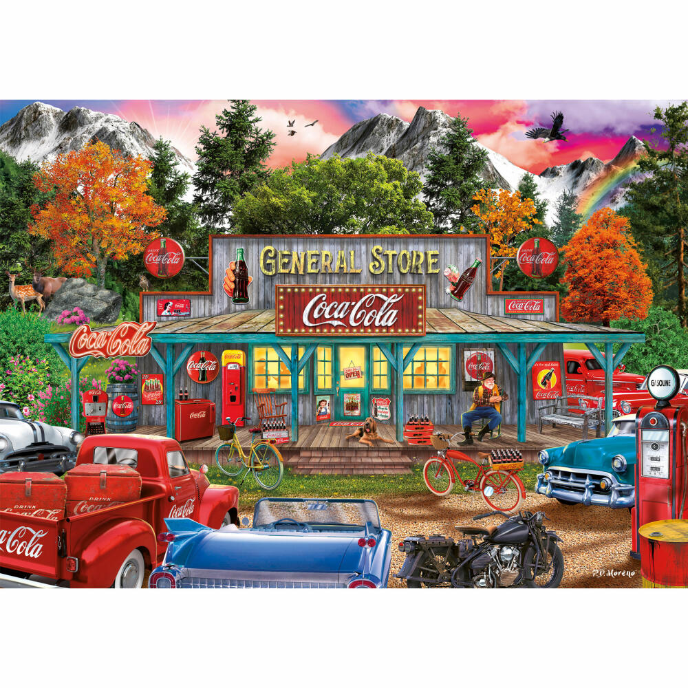 Schmidt Spiele Coca Cola - Store, Erwachsenenpuzzle, Puzzle, ab 12 Jahre, 1000 Teile, 57597