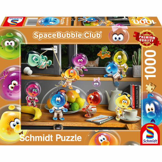 Schmidt Spiele Eroberung der Küche, Spacebubble.Club, Puzzle, Erwachsenenpuzzle, 1000 Teile, 59943